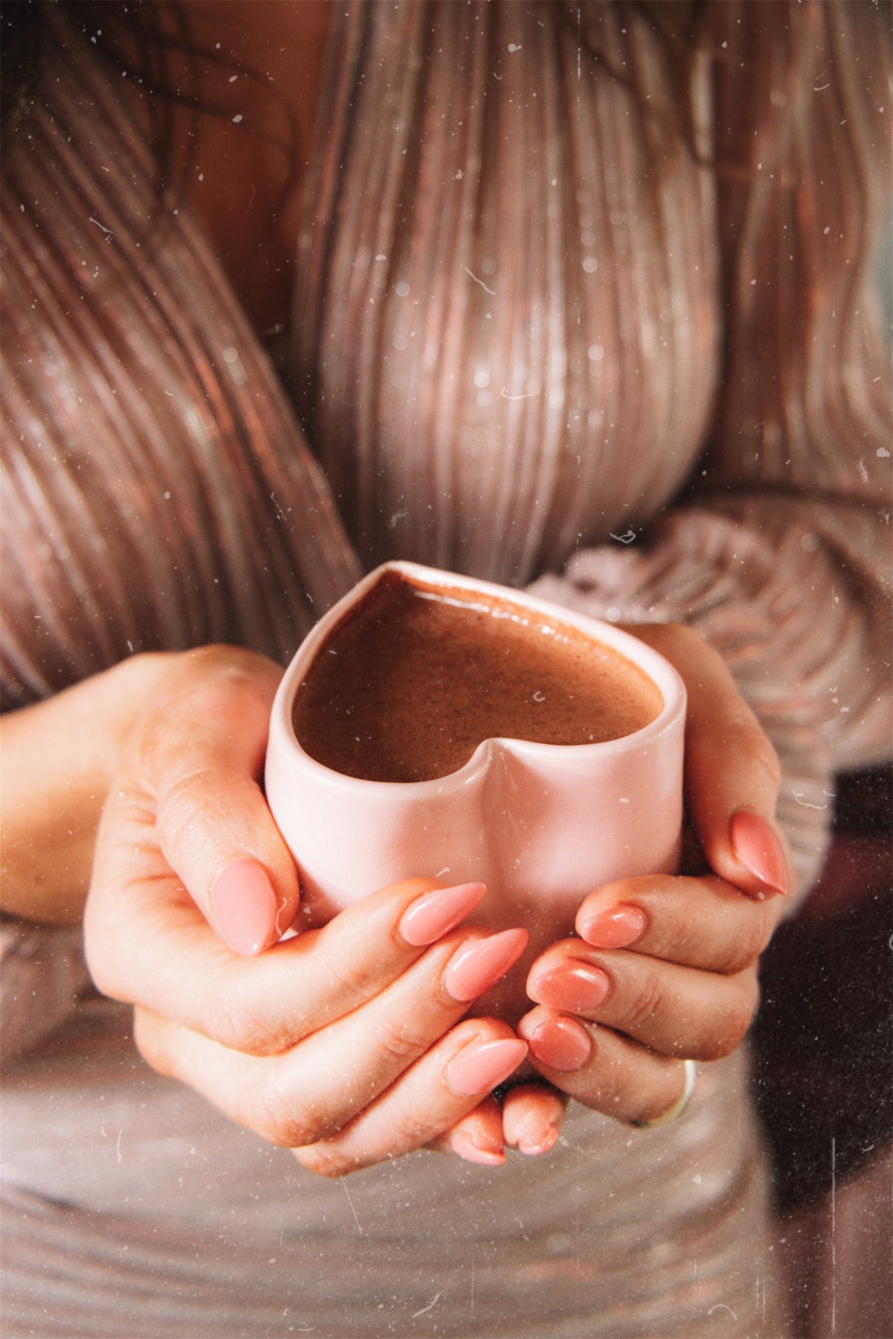 Pink Ceramic Love Heart Mug